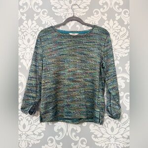10/$25 • Alia Petites Multicolour Ruched Sleeves Top